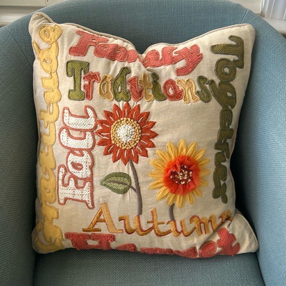 Envogue Feather Down Graphic Accent Pillow 22”x22”